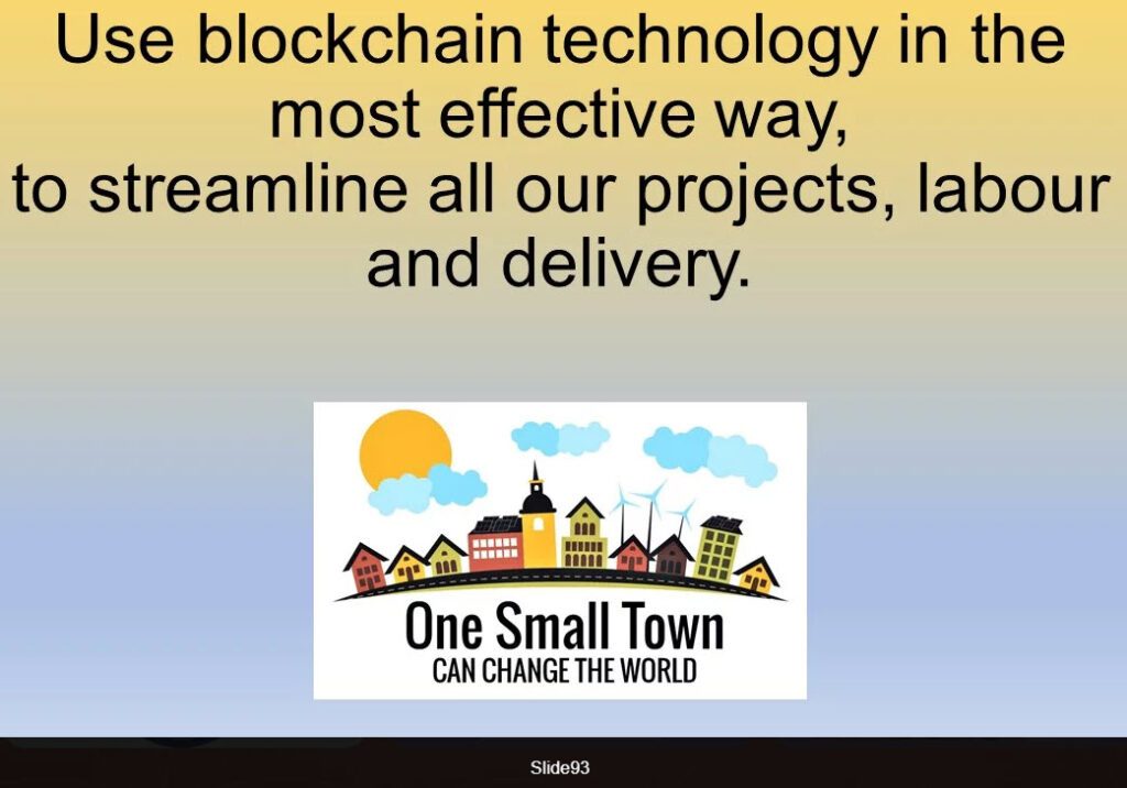 One Small Town Blockchain
